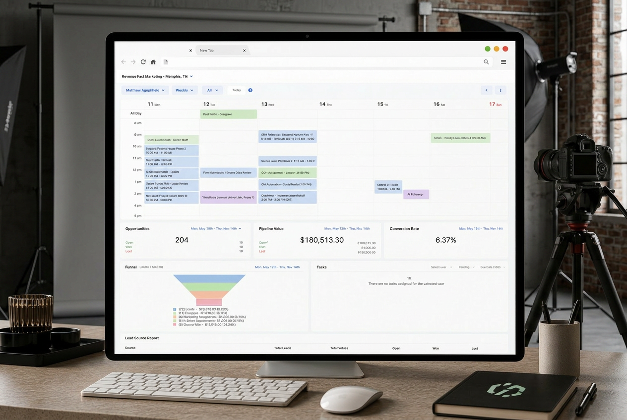 Reliom dashboard for photography studios