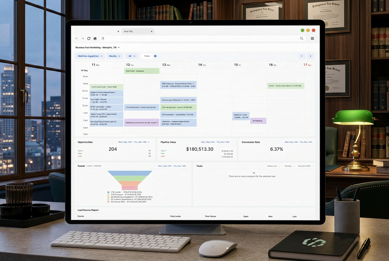 Reliom dashboard for law firms